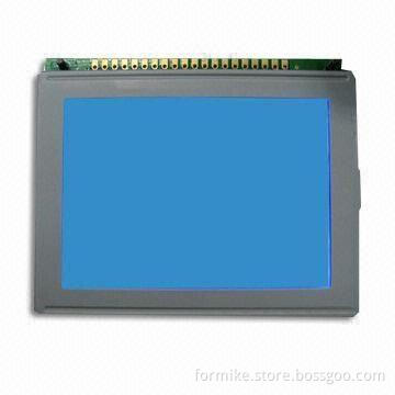 Graphic LCD Module with 128 x 64 Pixels Resolution, White LED Backlight, and KS0107 Controller